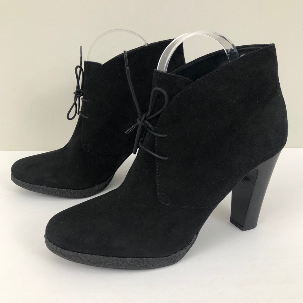 J Crew Suede Flannery Platform Ankle Boots